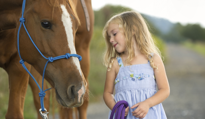 Girl and Horse